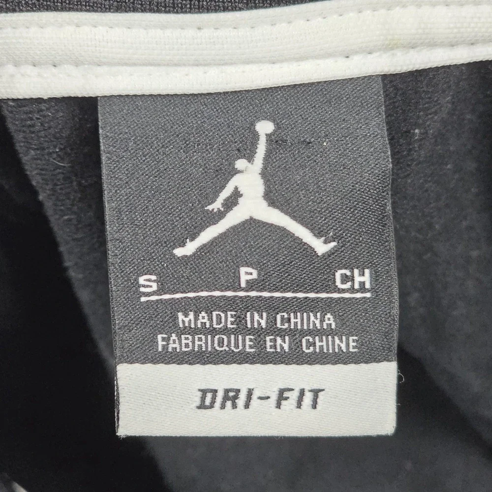 Jordan Brand Dri-FIT Track Jacket Men Small Black Full Zip Jumpman Logo Athletic